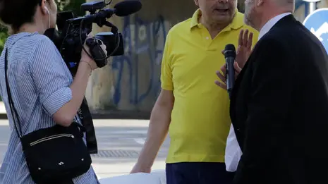 filippi AG.FOTOFILM treviso la trassimissione le iene intervita il giudice mascolo