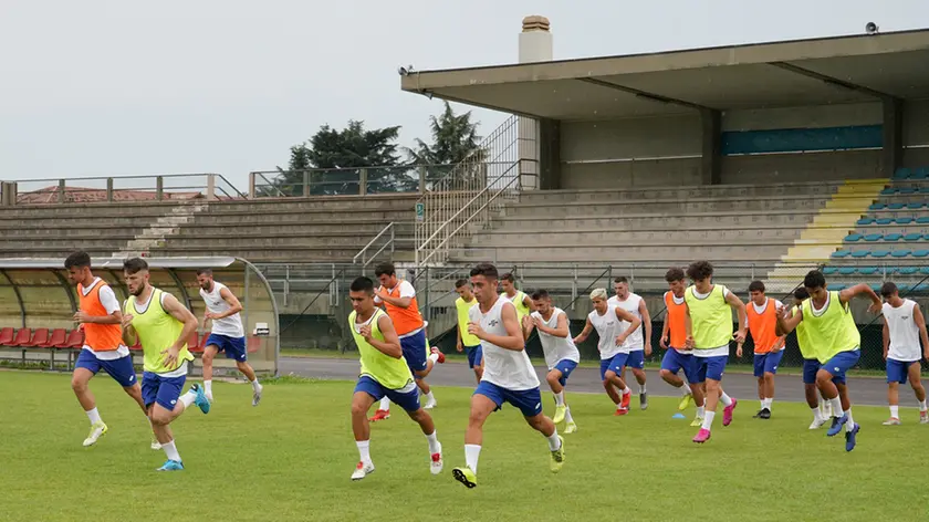 Guerretta Montebelluna stadio inizio allenamenti squadra di calcio
