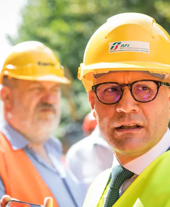 Ferrazza Vittorio Veneto Zaia al Cantiere ferroviale responsabile