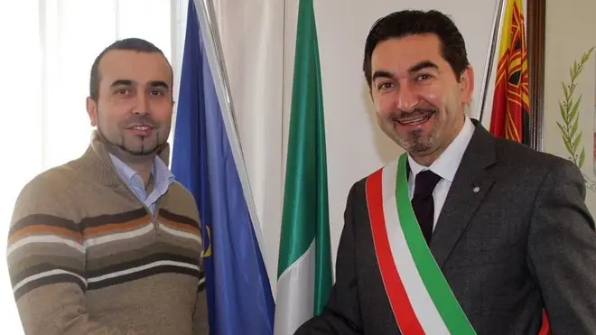 Bolognini Arcade Martino Pellegrino imbarcato su costa concordia in foto con sindaco presti