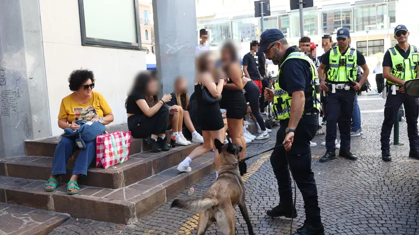 Controlli della polizia locale di sabato in centro a Treviso