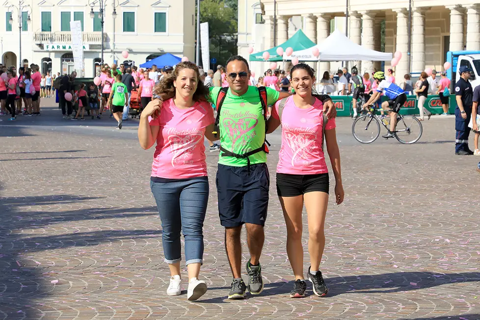 Ferrazza Montebelluna Corsa Rosa arrivi Adalberto Bordin con ass. allo sport