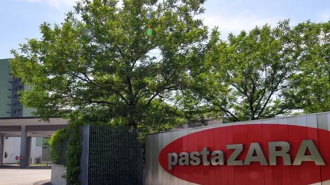 Foto BRUNI 07.05.2018 Pasta Zara- i sindacalisti Massimo Marega e Christian Reiner