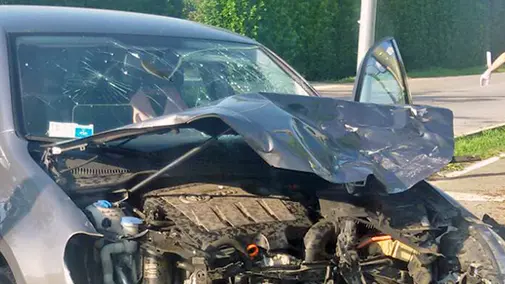 Filippi Riese Pio X incidente auto moto in via Schiavonesca
