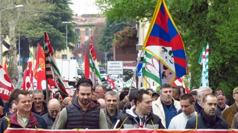 Borghesi Castelfranco corteo sciopero Berco