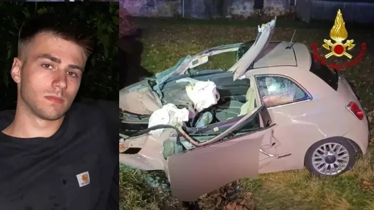 Giovanni Colognese e la sua Fiat 500 distrutta