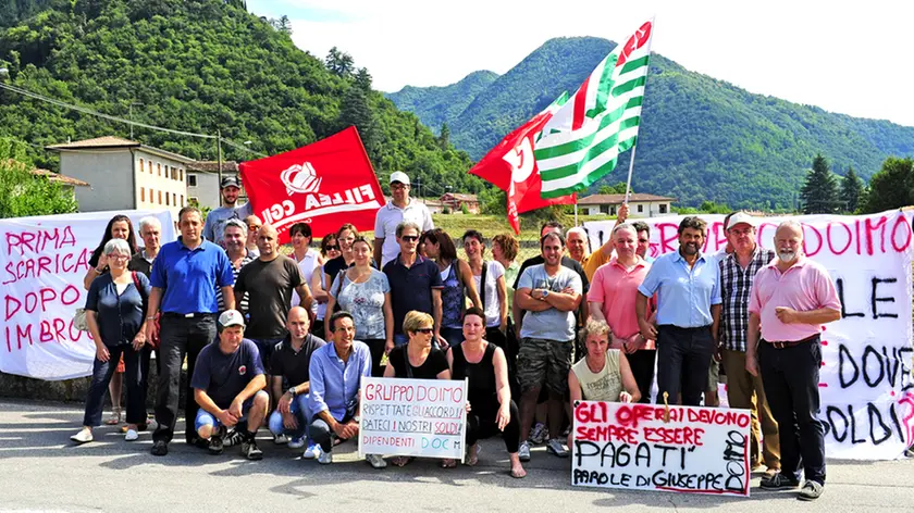Guerretta, Follina, Manifestazione operai DOC MOBILI.