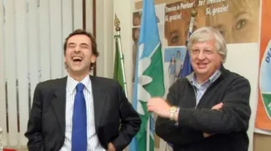 Da sinistra Diego Bottacin e Pierluigi Damian, leader dei centristi di Marca