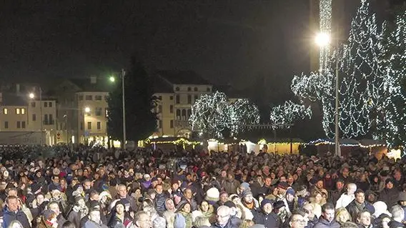 Il 31 dicembre 2022 in piazza Giorgione a Castelfranco