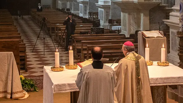 Allegranzi Vittorio Veneto messa di Pasqua presieduta dal vescovo Corrado Pizziolo