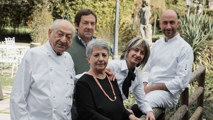 Adriano Zanotto con la sua famiglia