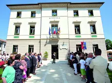 II municipio di Crocetta del Montello il giorno dell'inaugurazione