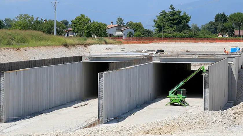 Ferrazza San Vito cantiere strada Pedemontana