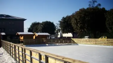 La pista in piazza Gabbin