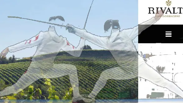 Le colline dell'azienda agricola e due atleti