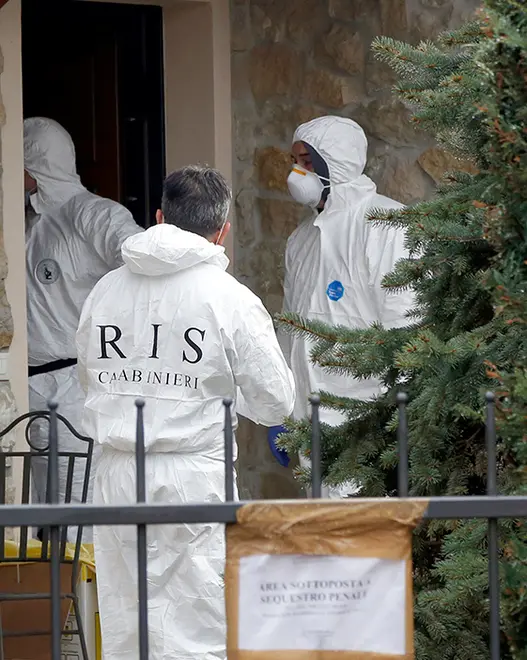 DeMarchi Cornuda i carabinieri dei RIS in abitazione di via Jona