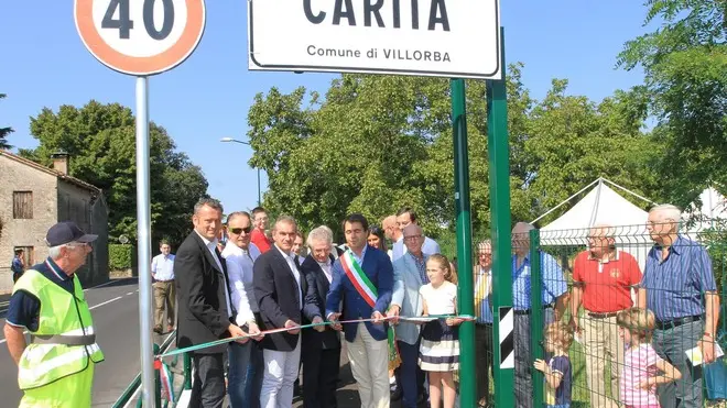 Allegranzi Villorba inaugurazione pista ciclabile via della liberta