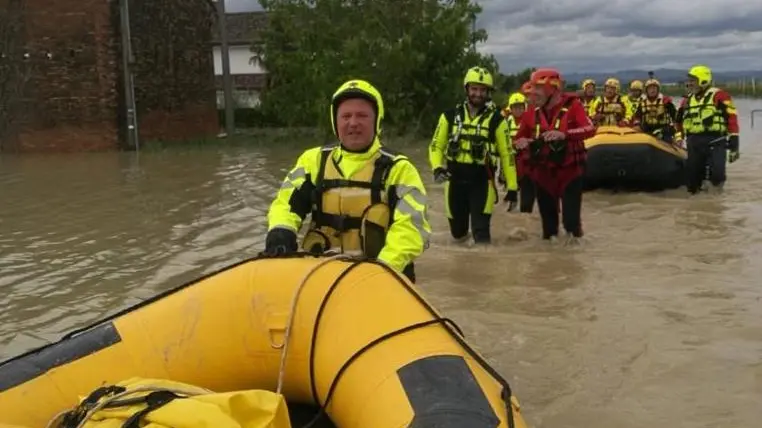 Un’immagine dall’alluvione in Emilia-Romagna