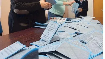 Un seggio elettorale della città di Treviso