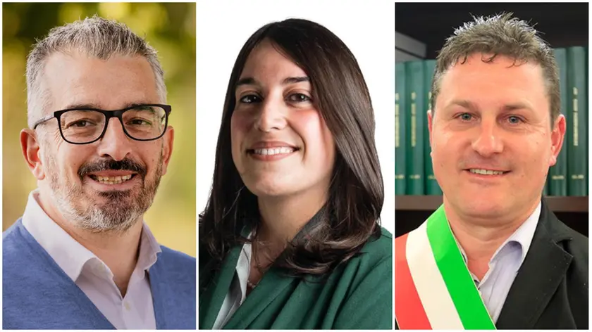 I candidati Alessandro Berlese, Sabrina Moretto e Marco Turato