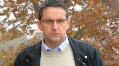 Il sindaco Bernardino Zambon e il ponte sul Piave a Vidor