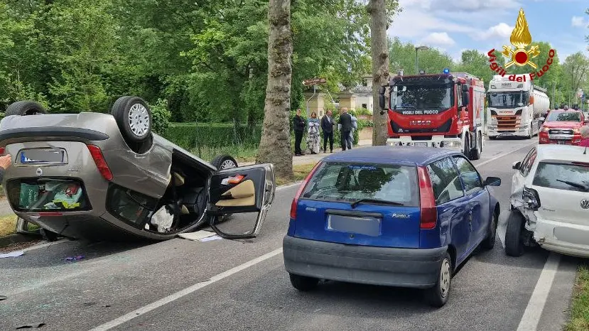 Il luogo dell'incidente e i mezzi coinvolti