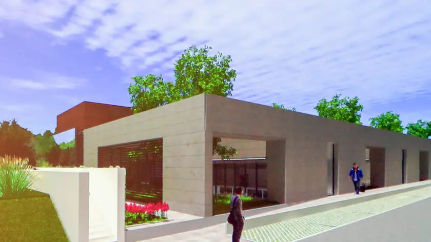 Agostini Castelfranco rendering progetto radioterapia IOV