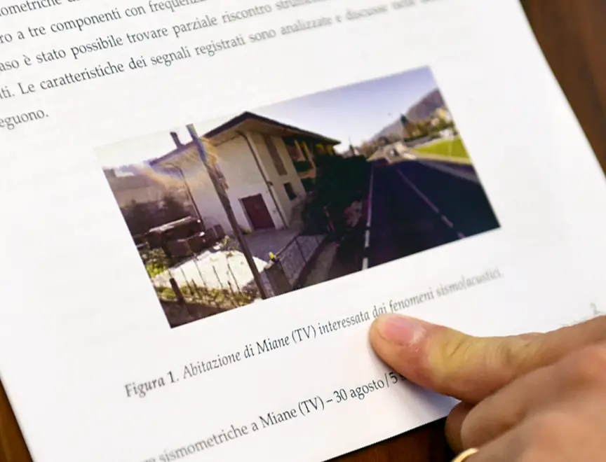 Allegranzi Miane conferenza stampa su terremoto