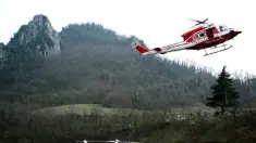 I soccorsi in elicottero