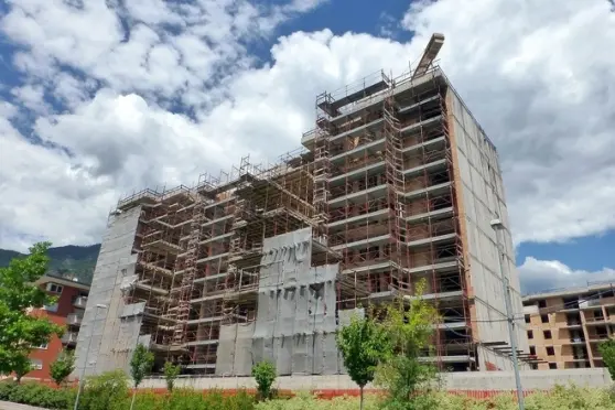 Condomini in costruzione nella provincia