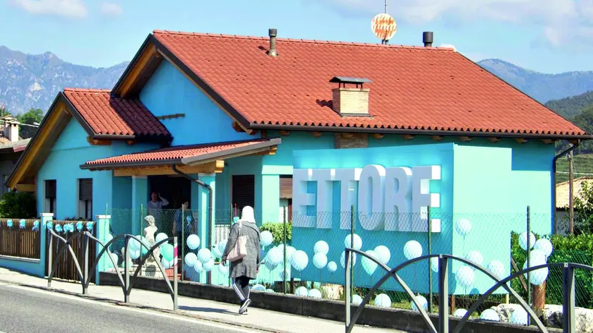 La casa azzurra a Soligo