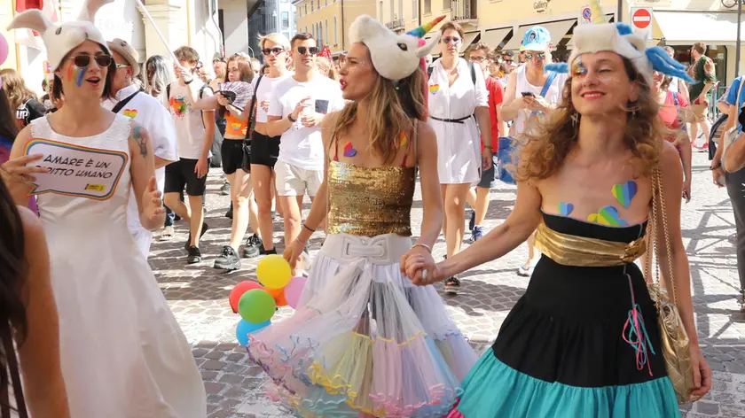 Un momento della manifestazione organizzata a Treviso nel 2019