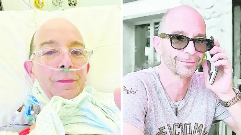 Alberto Toffoli nella foto postata venerdì dal Ca’ Foncello e in un’altra foto del profilo fb