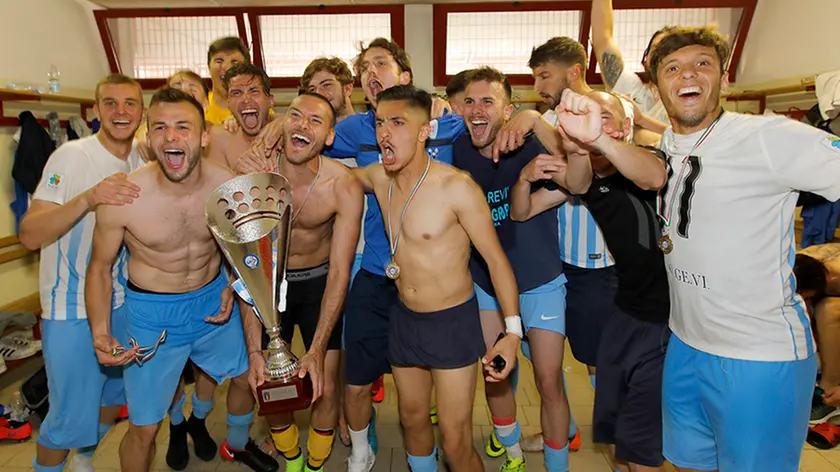 Bolognini Vittorio Veneto calcio Treviso contro Oderzo festeggiamenti promozione Treviso