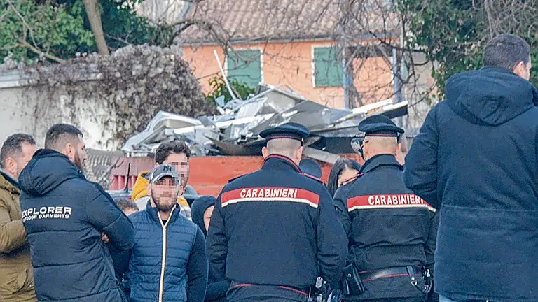 L’intervento dei carabinieri sulla Feltrina per la rissa