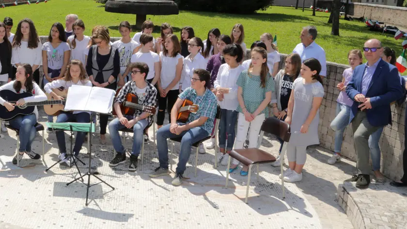agostini agenzia foto film treviso inaugurazione giardino diritti dei bambini a palazzo rinaldi