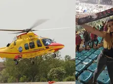 DE POLO - DINO TOMMASELLA - PORTOGRUARO - ARRIVO E PARTENZA DELL'ELICOTTERO E VEDUTE DELLA SUPERFICE DI ATTERRAGGIO