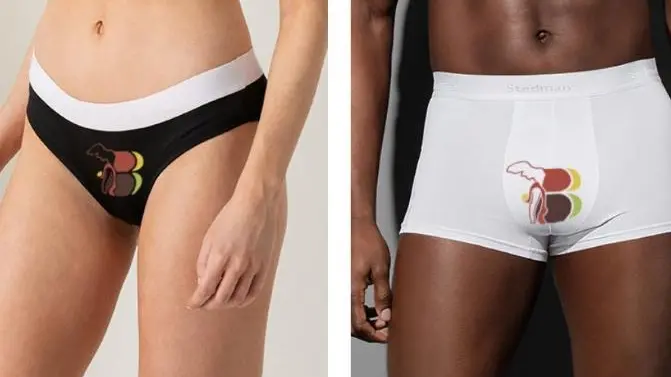 I loghi del Beltrame di Vittorio Veneto su slip e boxer