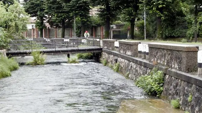 VITTORIO VENETO..VIA MARCONI E FIUME MESCHIO..fotocronaca - vittorio veneto via marconi..conegliano sala giochi - Il tratto di strada in via Da Camino dove in 48 ore due auto sono uscite di strada