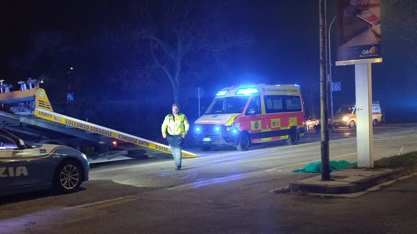 Viale XXIV Maggio, a Conegliano, luogo in cui Adriano Canzian fu travolto e ucciso da un’ambulanza