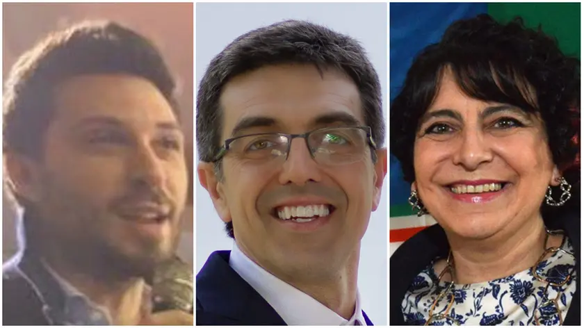 I candidati Mirco Villanova, Fabrizio Pillonetto e Anna Rosada