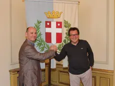 Agostini Treviso conferenza stampa sindaco giovanni manildo con vice sindaco roberto grigoletto