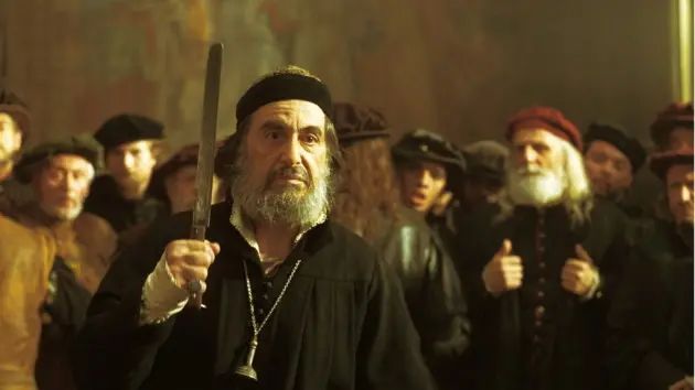 Una scena del "Mercante di Venezia" di Al Pacino