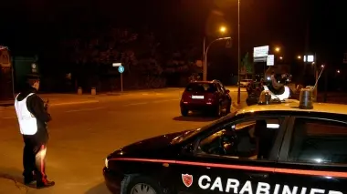 Posto di blocco dei carabinieri