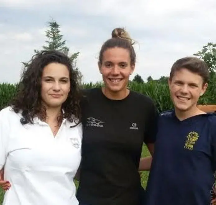 Barbara con il fratello e la sorella