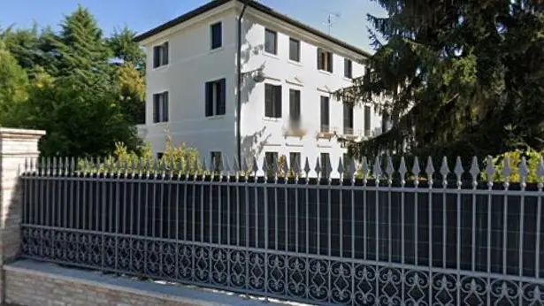La villa della famiglia Ortica in via Cal di Breda, poco prima dell’ingresso di villa Manfrin