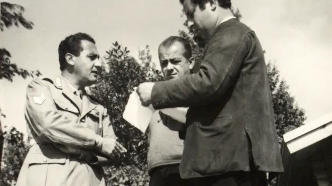 DeMarchi Asolo locandina film Il disco volante Alberto Sordi e Tinto Brass sul set