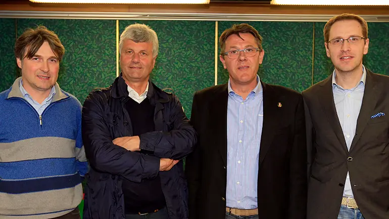 Borghesi Castelfranco verso le elezioni 2015 accordo Lega Forza Italia Dimitri Coin, Amedeo Gerolimetto, Stefano Marcon candidato sindaco e Fabio Chies
