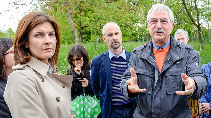 Alessandra Moretti giovedì matttina a Nervesa
