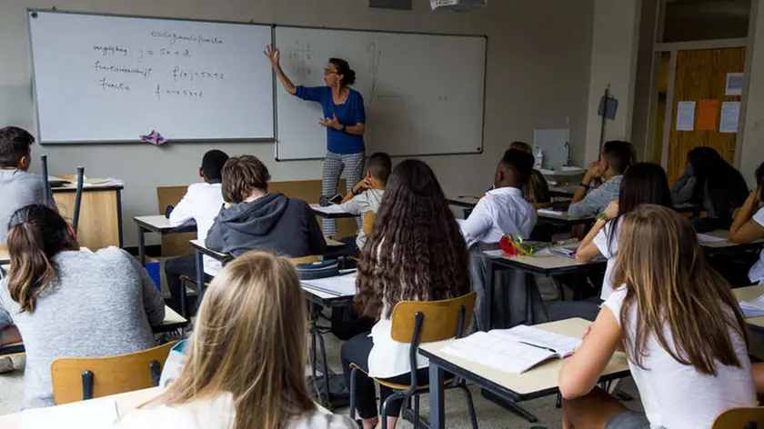01/09/2016 Gent. Primo giorno del nuovo anno scolastico alla scuola superiore Nieuwen Bosch